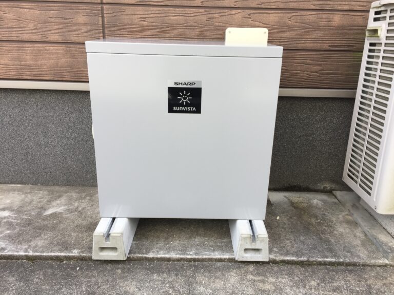 長崎県 SHARP製 蓄電池システム 設置写真